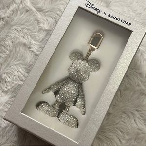 Disney Baublebar Pearl Mickey bag charm! NWT!